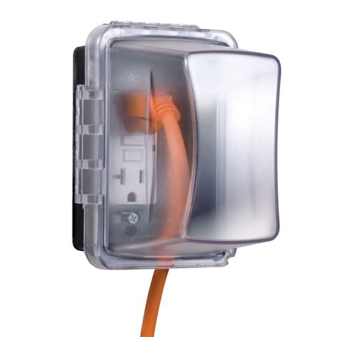 taymac 1-gang rectangle plastic weatherproof electrical box cover|hubbell taymac electric box.